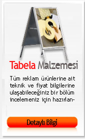 tabela malzemesi